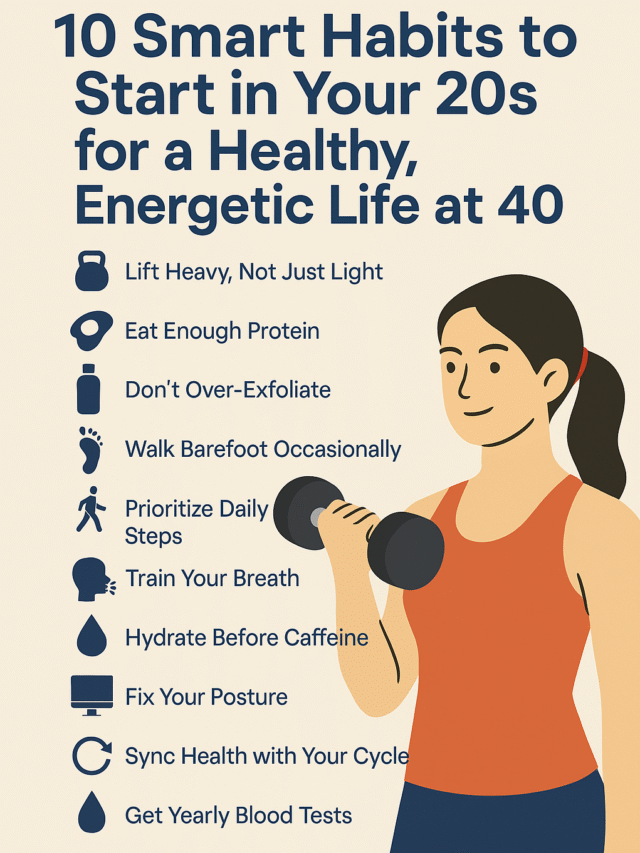 10 Smart Habits to Start in Your 20s for a Healthy, Energetic Life at 40